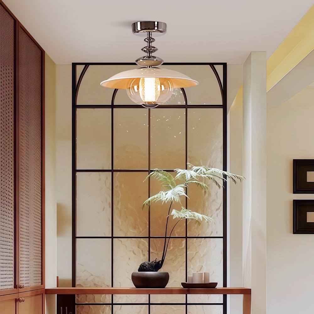 Retro Bauhaus Corridor Ceiling Light