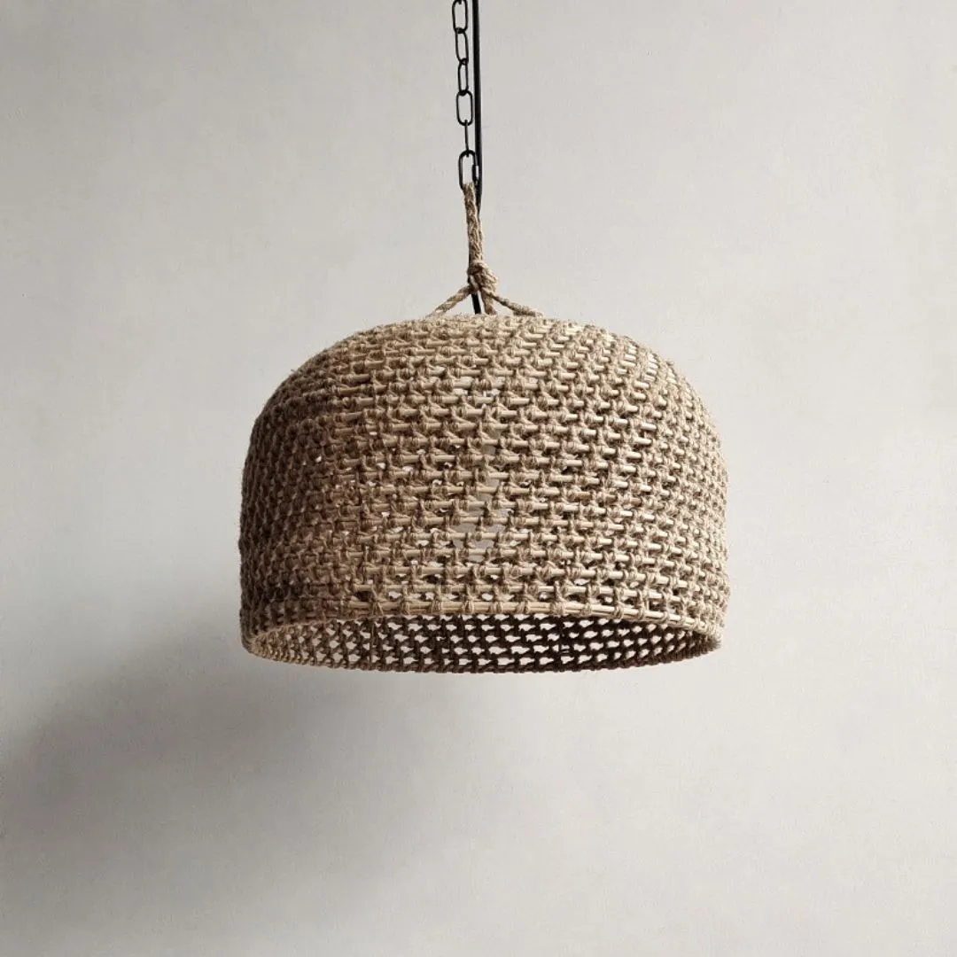 Japanese Wabi-sabi Restaurant Rope Pendant Light