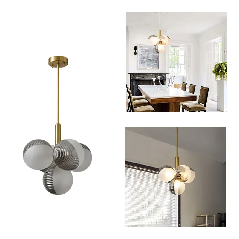 Simple Nordic Glass Bubble Chandelier