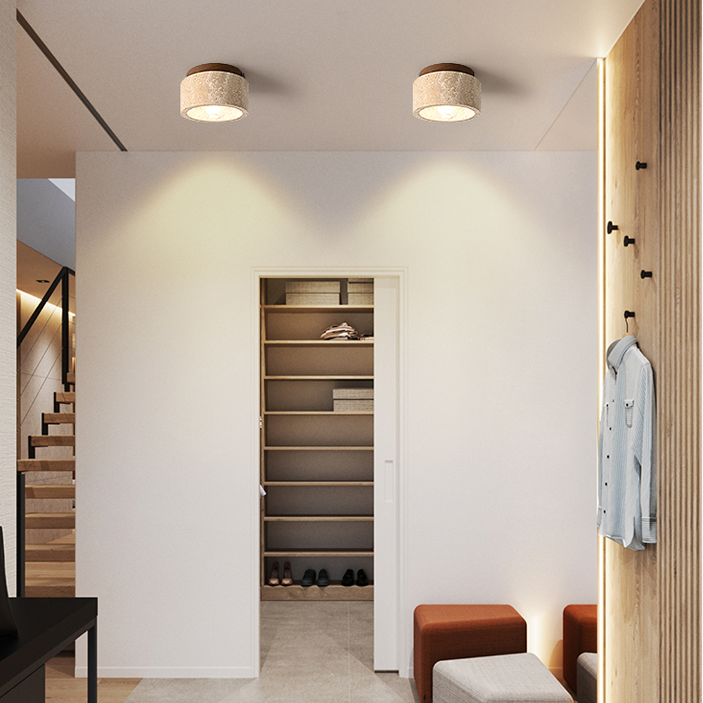 Wabi-sabi  Aisle Spot Light Living Room Wood Ceiling Lamp Designer Downlight