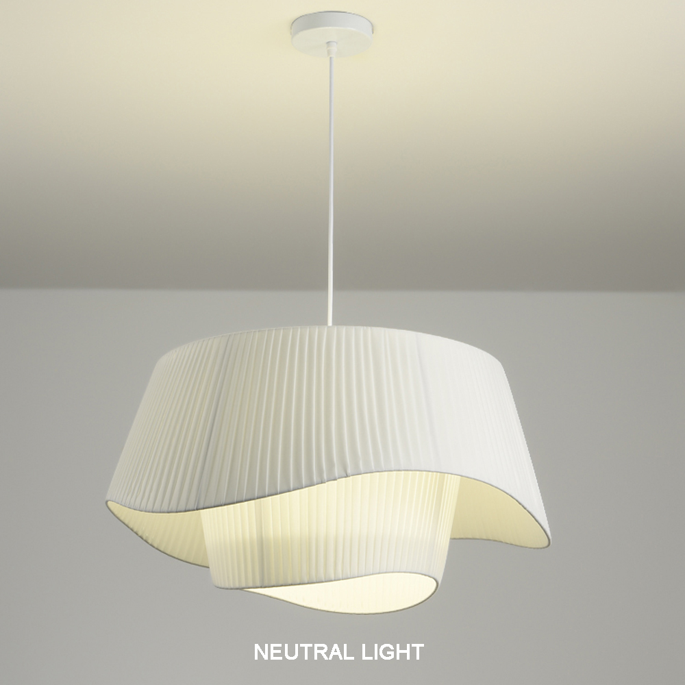 Living Room Fabric Chandelier Modern French Medieval Pendant Light Fixture