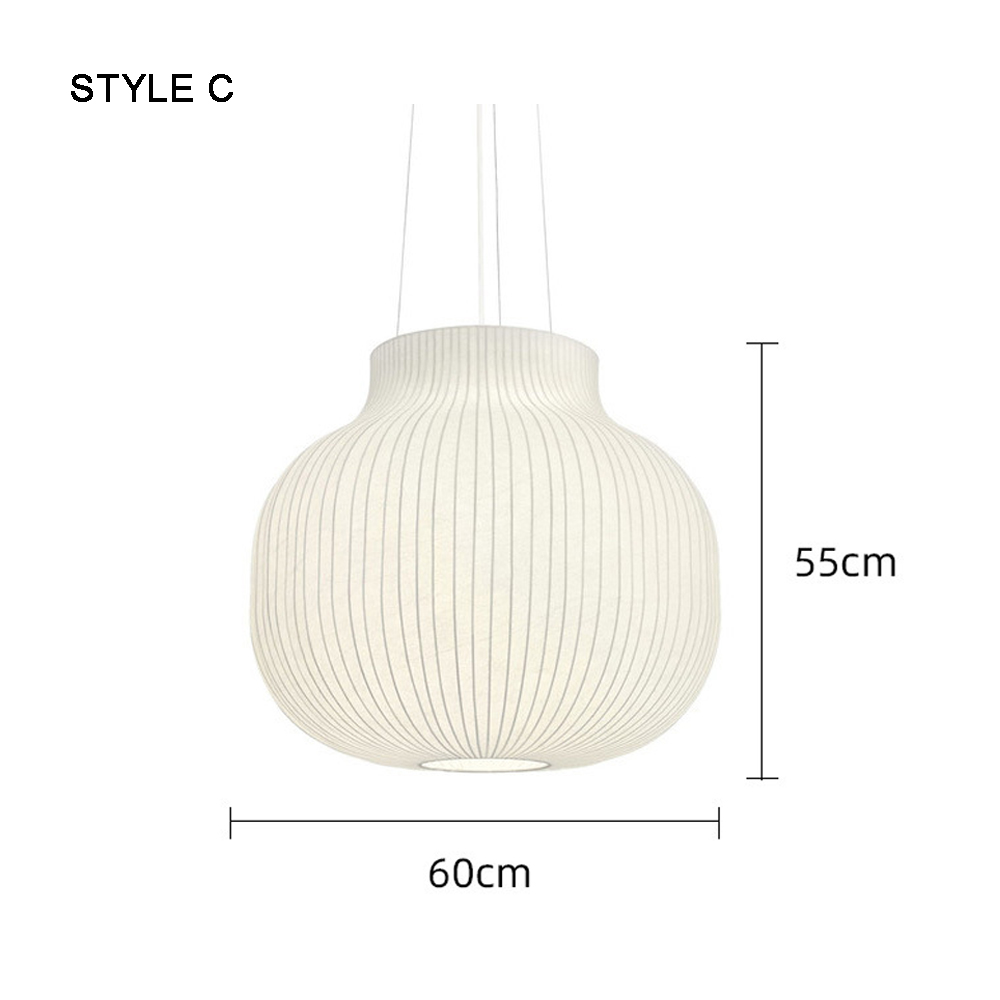 Handmade Elegant Fabric Pendant Lamp Unique Design Boho Chandelier for Cozy Living Rooms