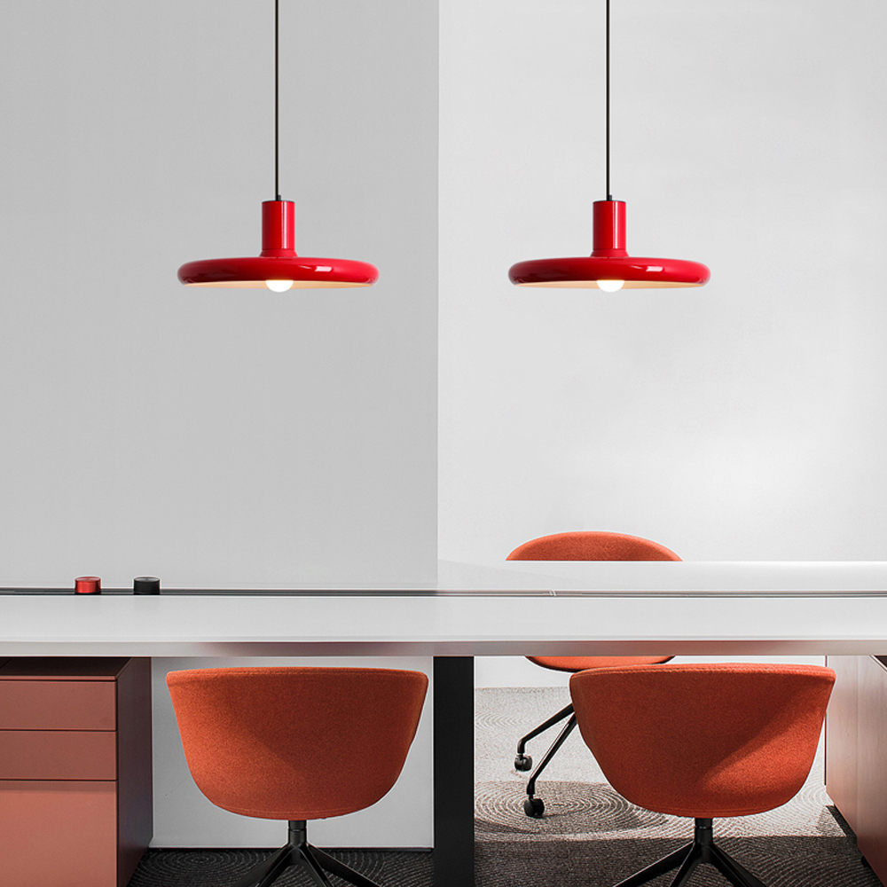 Danish Designer Iron Chandelier Retro Dining Room Table Metal Pendant Light