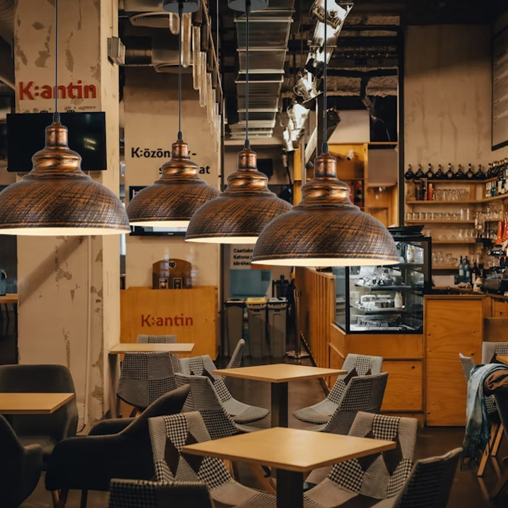 American Retro Industrial Style Restaurant Chandelier Commercial Decor Lighting