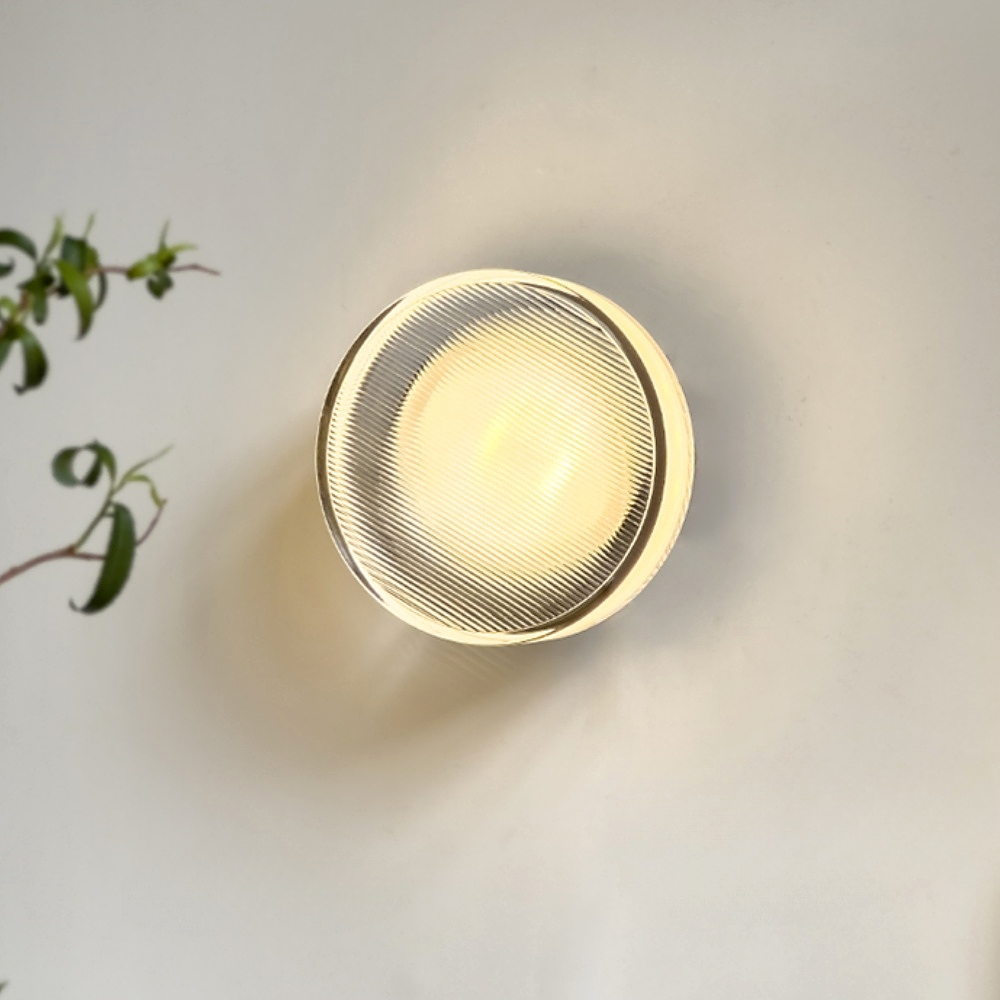 Nordic Minimalist Modern Aluminum Glass Wall Lamp