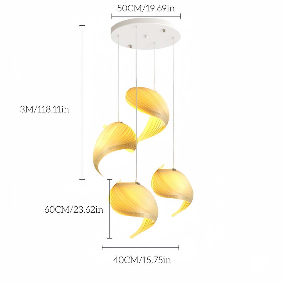 Loft Japanese Conch Art Restaurant Wooden Pendant Light