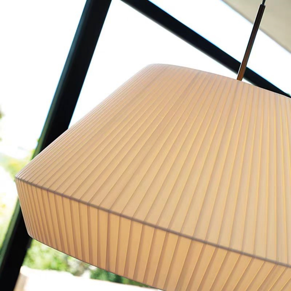 Modern Minimalist Pleated Fabric Pendant Light