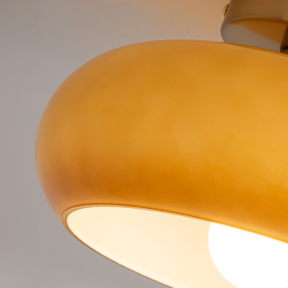 Retro Balcony Room Glass Ceiling Lamp Medievil Entrance Hall Bauhaus Corridor Aisle Study Light Fixture