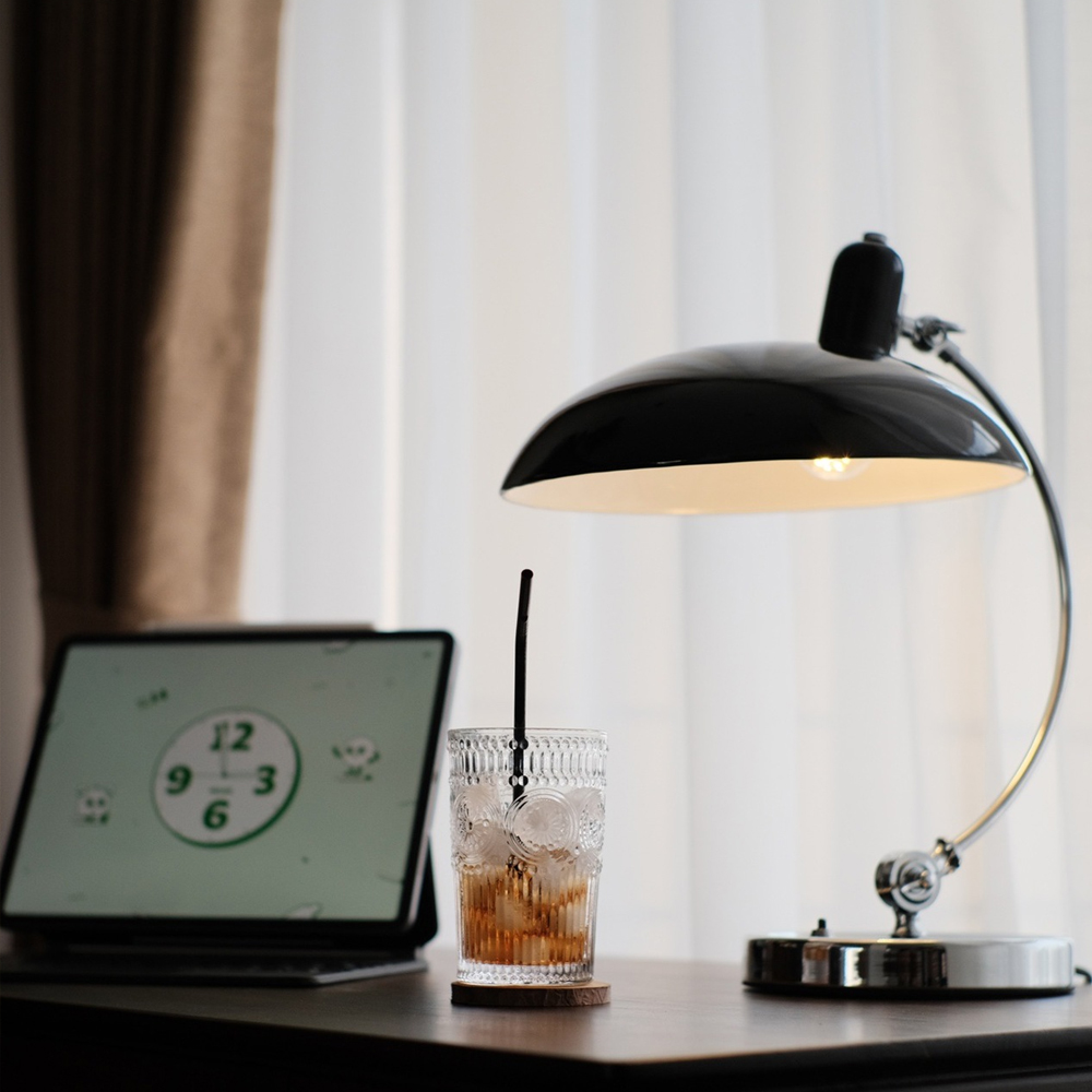 Danish Bauhaus table lamp adjustable angle bedroom bedside light