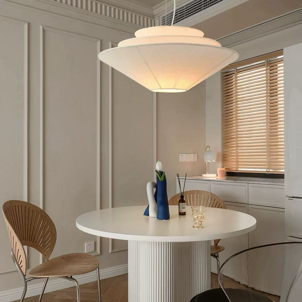 Gull Pendant Light Umbrella Fabric Lamp Creative Dining Room Light