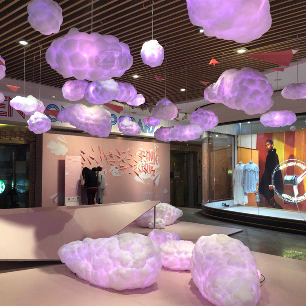 Nursery Creative Cloud Pendant Light Restaurant Dream Cloud Lamp Children's Room Hanging Lighting Fixture