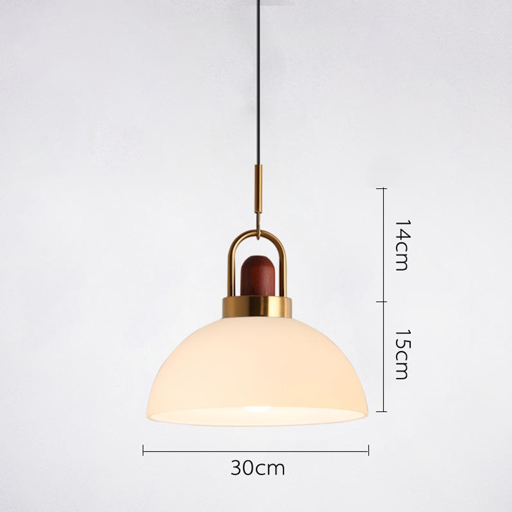 Milk White Glass Pendant Light Nordic Single Head Simple Creative Kitchen Bar Small Chandelier