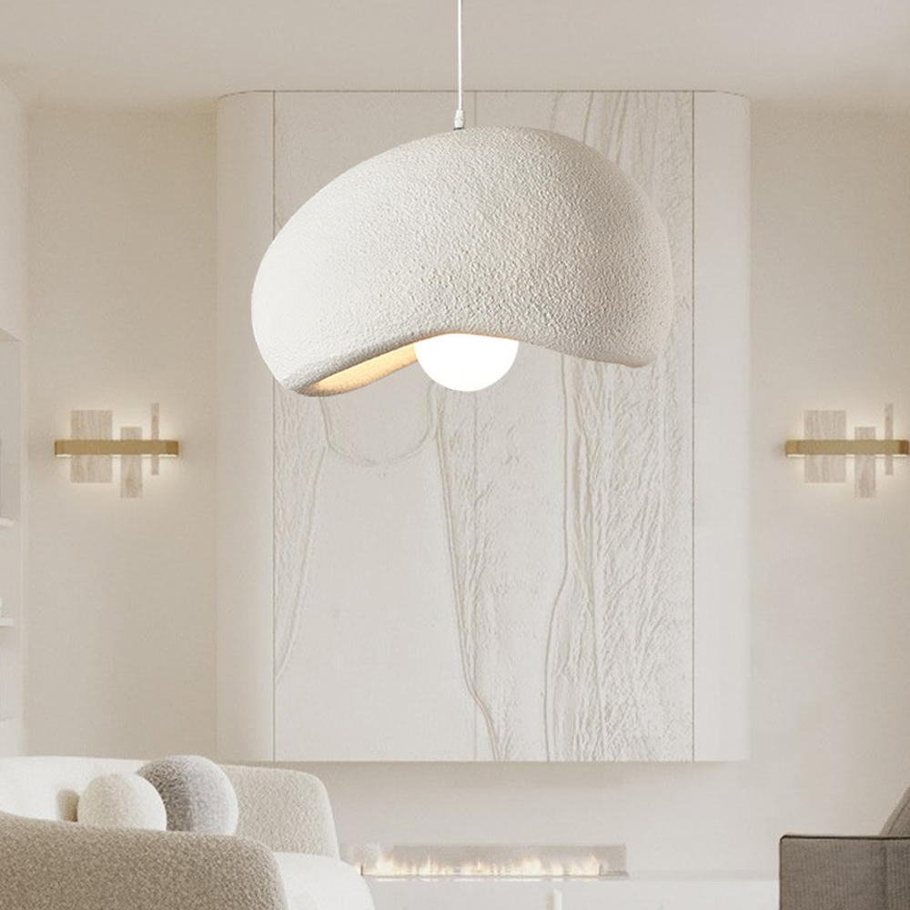 Nordic Designer Resin Pendant Light French Cream Style Modern Living Room Chandelier