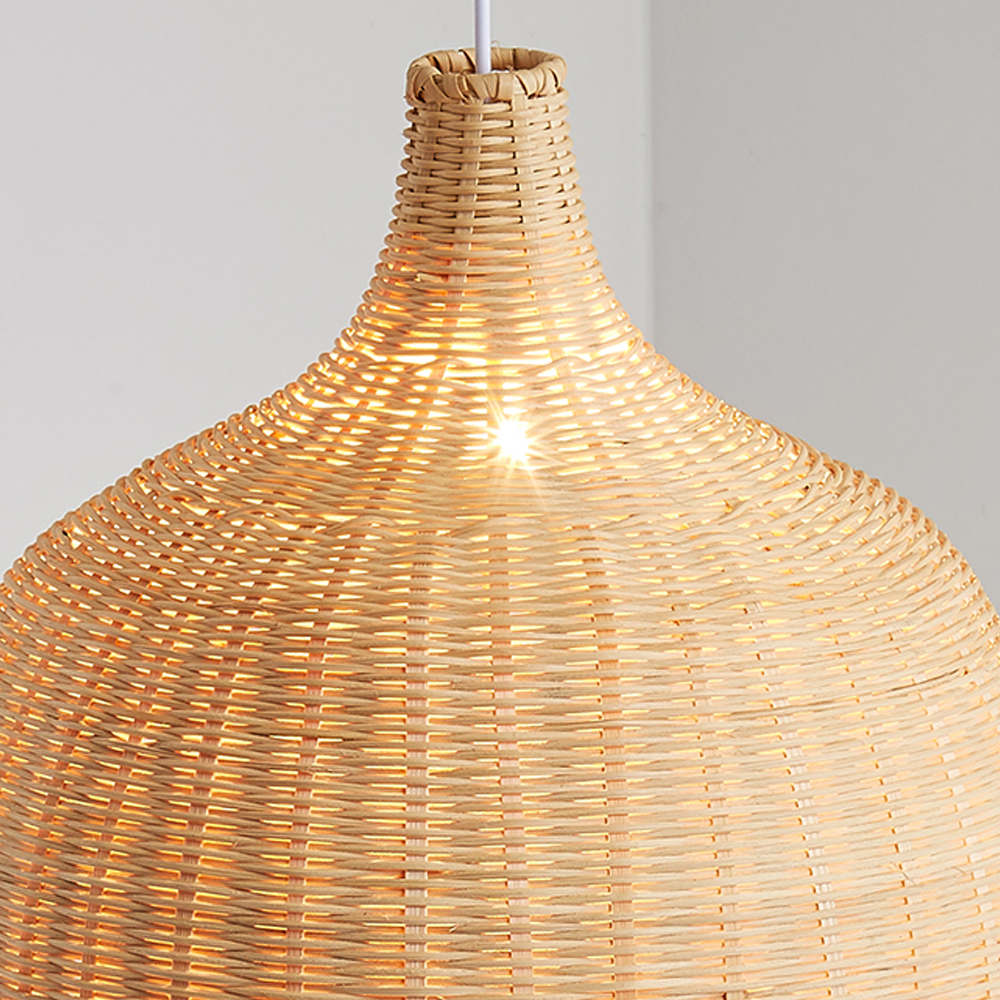 Wabi-Sabi Zen Creative Lighting Handmade Rattan Chandelier