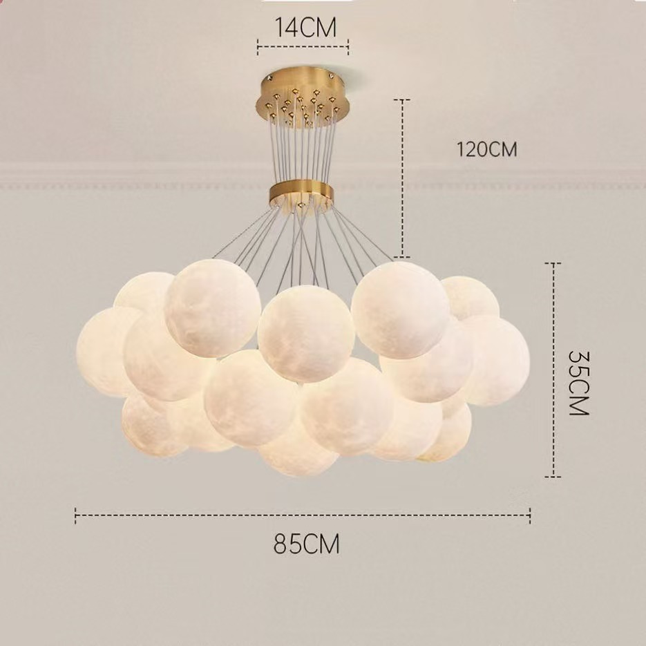 Moon Bubble Chandelier Dining Room Living Room Light