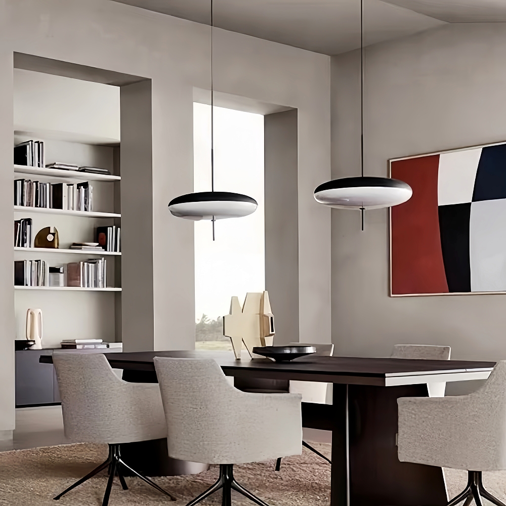 Danish Designer Glass Pendant Light Nordic modern Milk White Chandelier