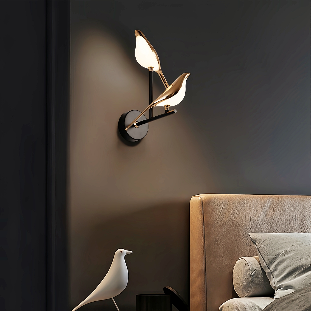 Modern Creative Magpie Bird Shaped Wall Lamp