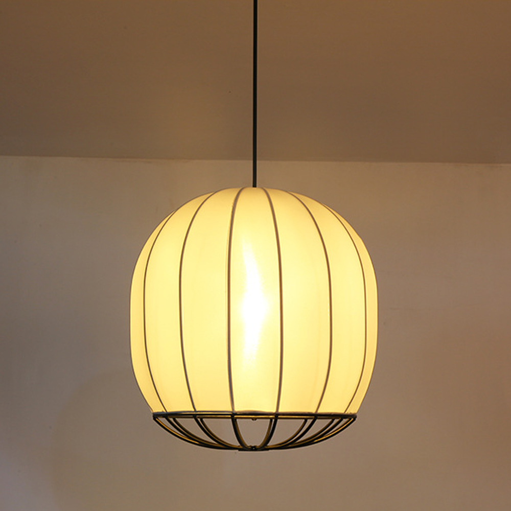 3 Lights Art Pendant Lamp Modern Minimalist Fabric Chandelier Creative Corridor Decoration