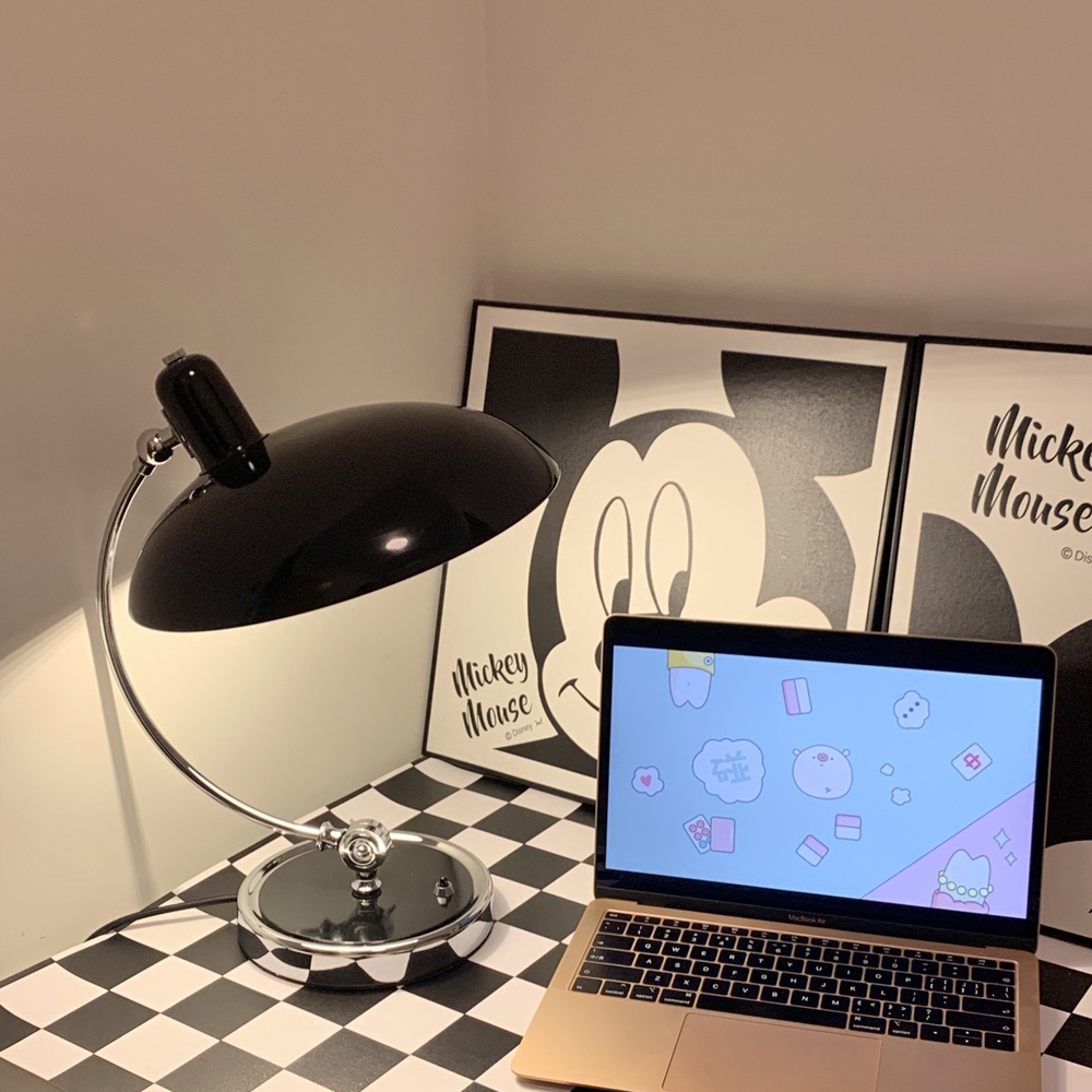 Danish Bauhaus table lamp adjustable angle bedroom bedside light