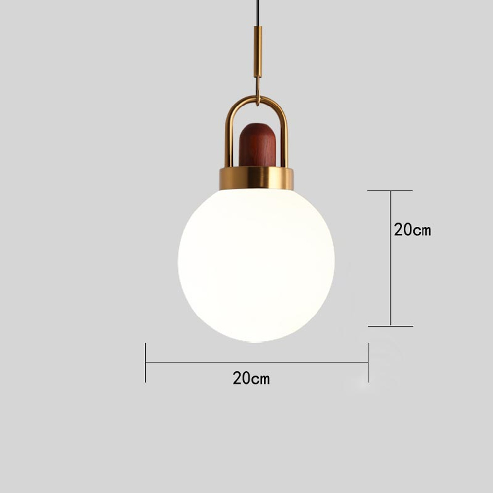 Milk White Glass Pendant Light Nordic Single Head Simple Creative Kitchen Bar Small Chandelier
