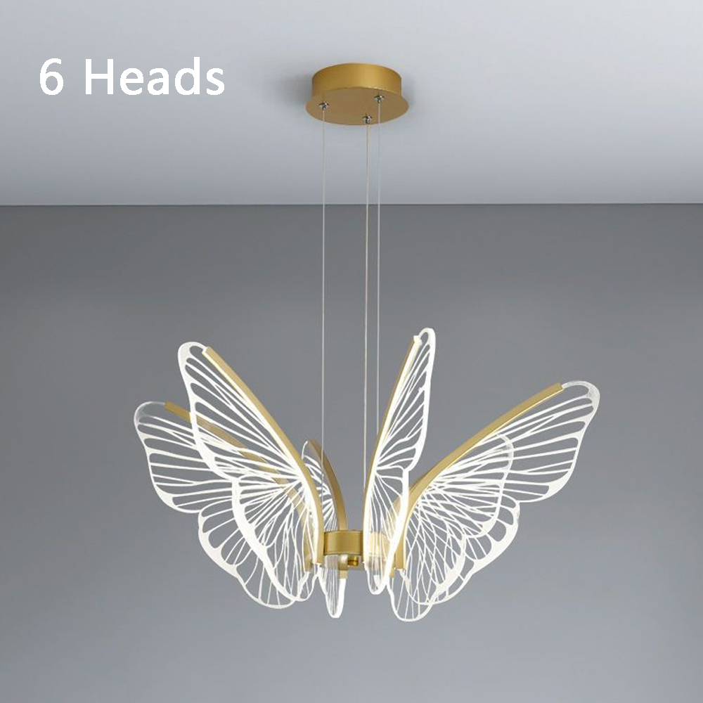 Luxury Postmodern Butterfly Chandelier Living Room Nordic Style Pendant Light