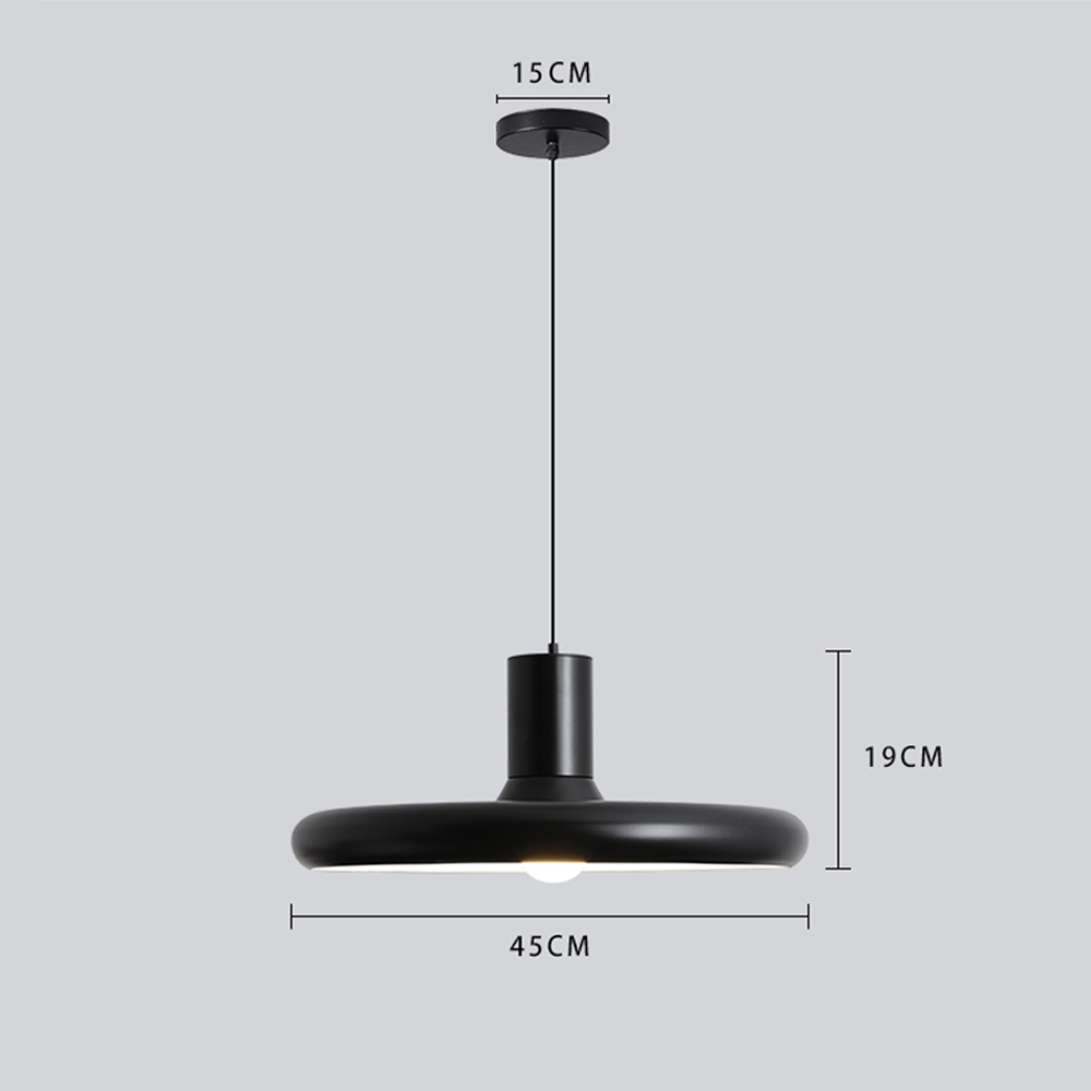 Danish Designer Iron Chandelier Retro Dining Room Table Metal Pendant Light