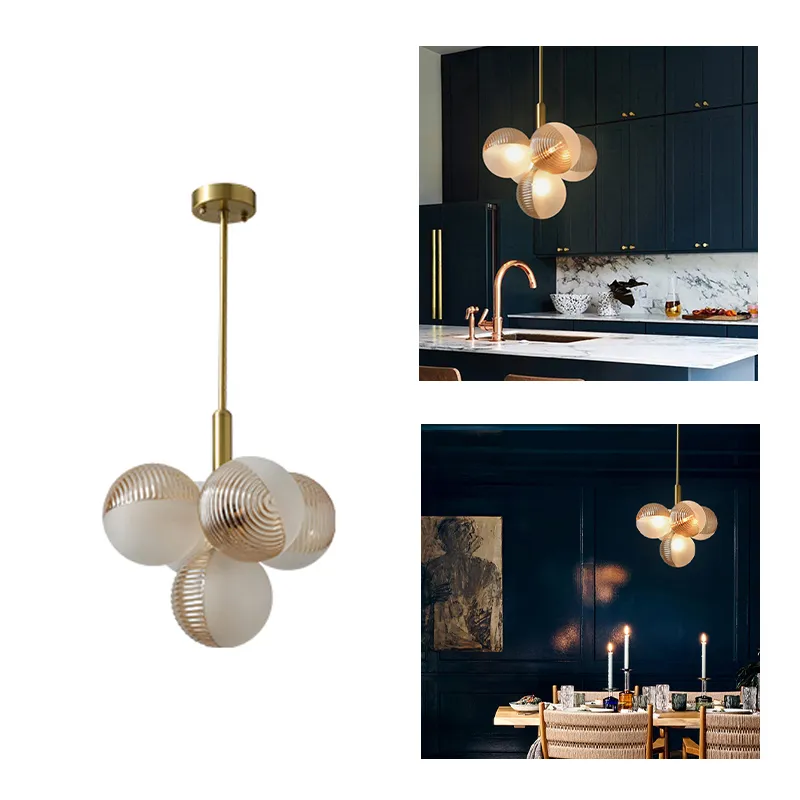 Simple Nordic Glass Bubble Chandelier