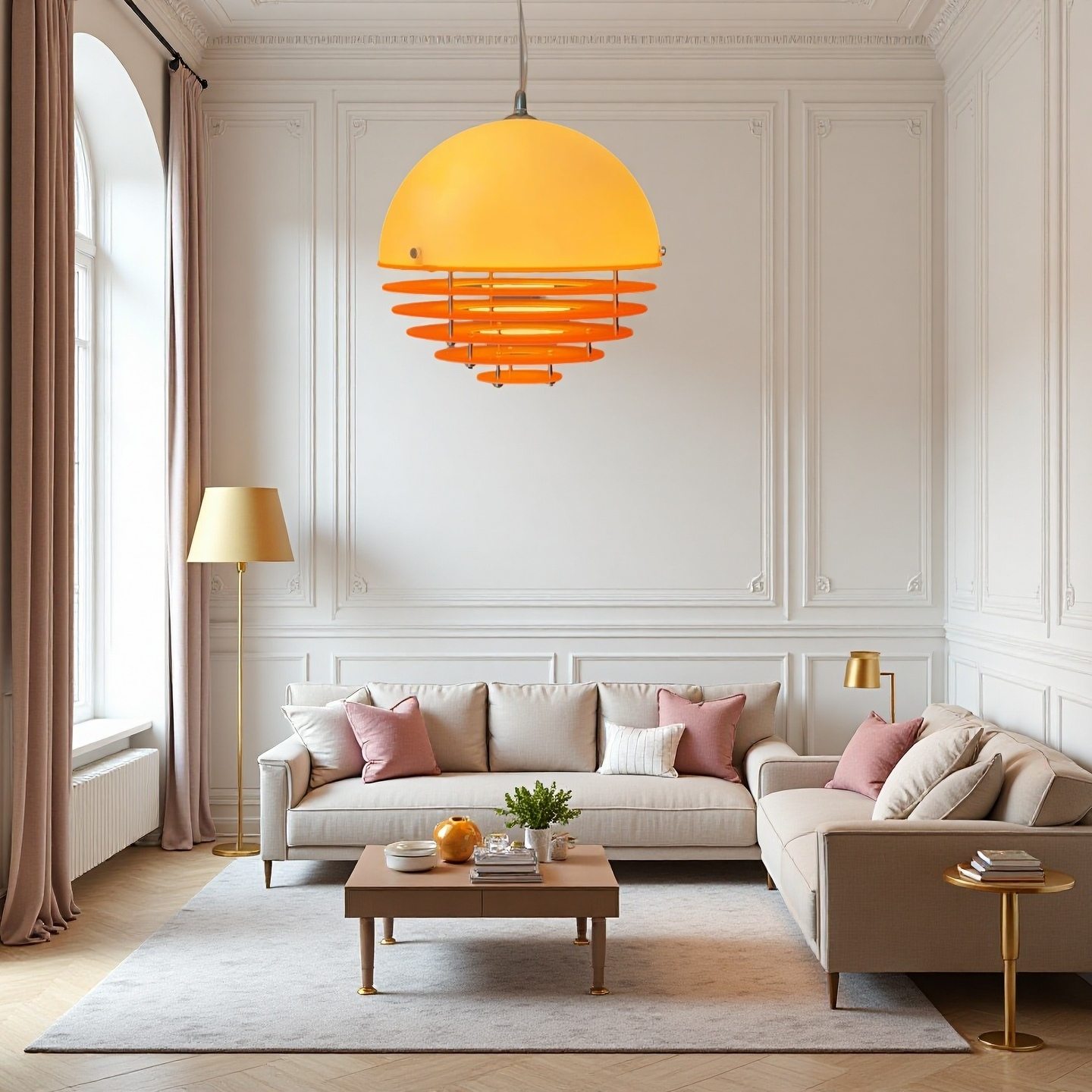 Sunset Pendant Light Bauhaus Style Ambient Hanging Lamp