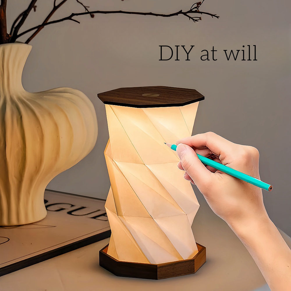 Starry Folding Paper Night Light Creative Gift Table Light