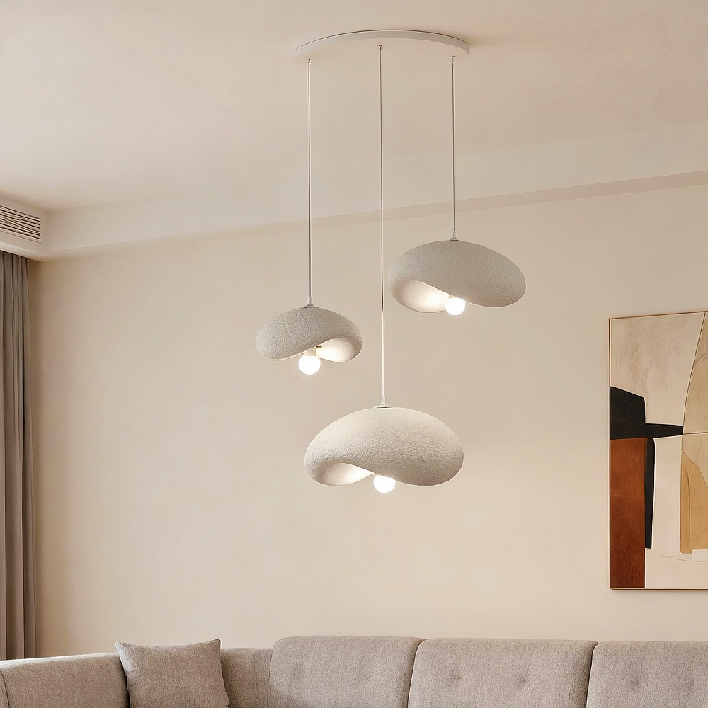 French Minimalist Resin Pendant Light Personalized Creative Design for Living/Dining Room