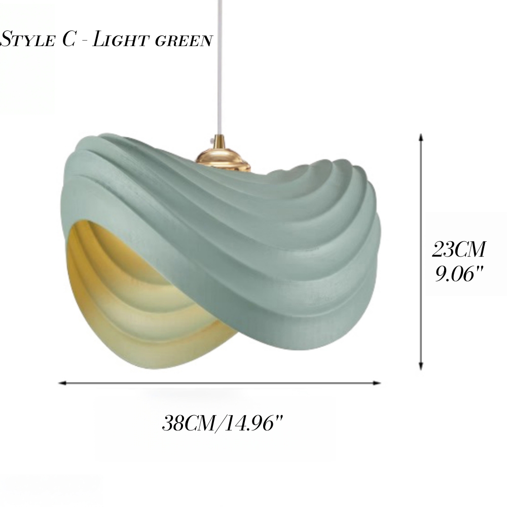 Nordic Minimalist Cream Resin Pendant Lamp