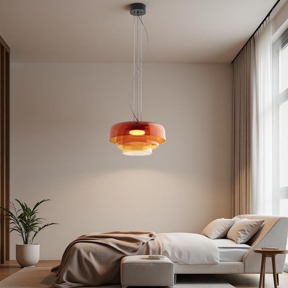 Nordic Style Sleek Minimalist Design Glass Pendant Light