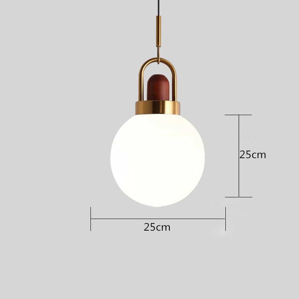 Milk White Glass Pendant Light Nordic Single Head Simple Creative Kitchen Bar Small Chandelier
