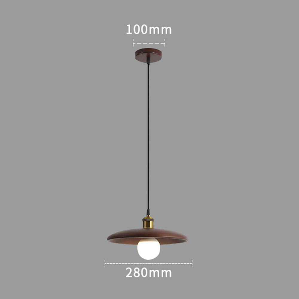 Japanese Kitchen Island Walnut Pendant Light B&B Bedroom Bedside Small Solid Wood Chandelier