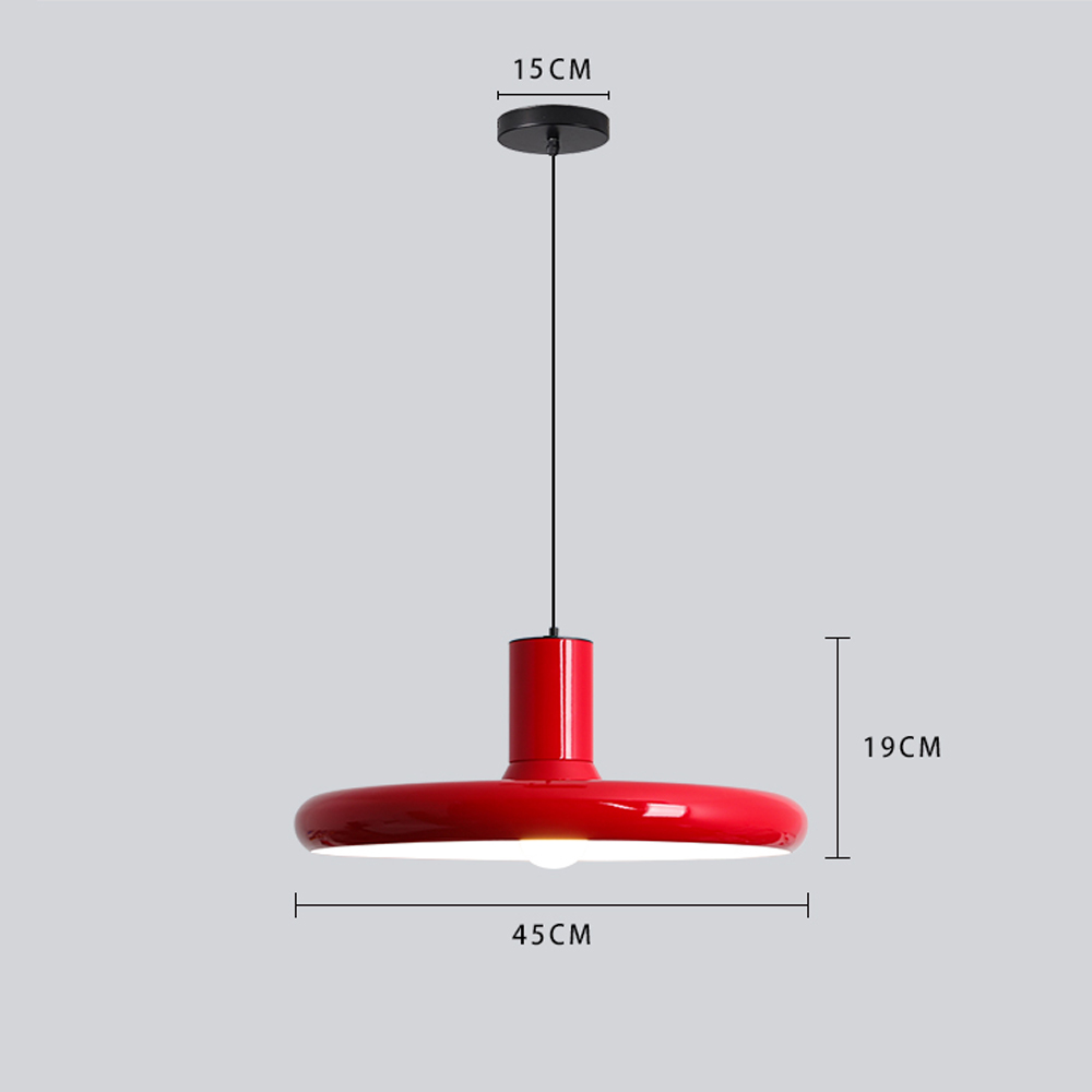 Danish Designer Iron Chandelier Retro Dining Room Table Metal Pendant Light