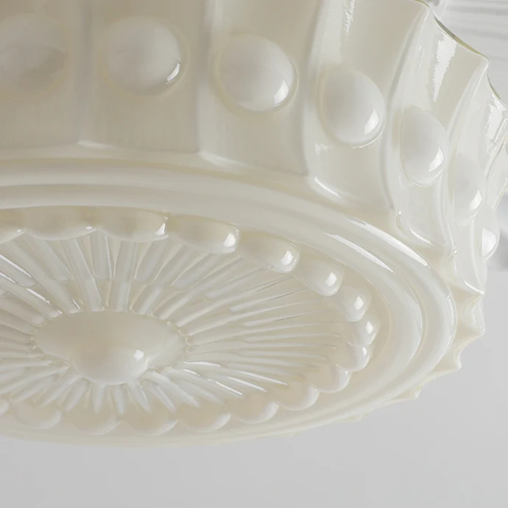 French retro glass chandelier suitable for foyer restaurants and various rooms
