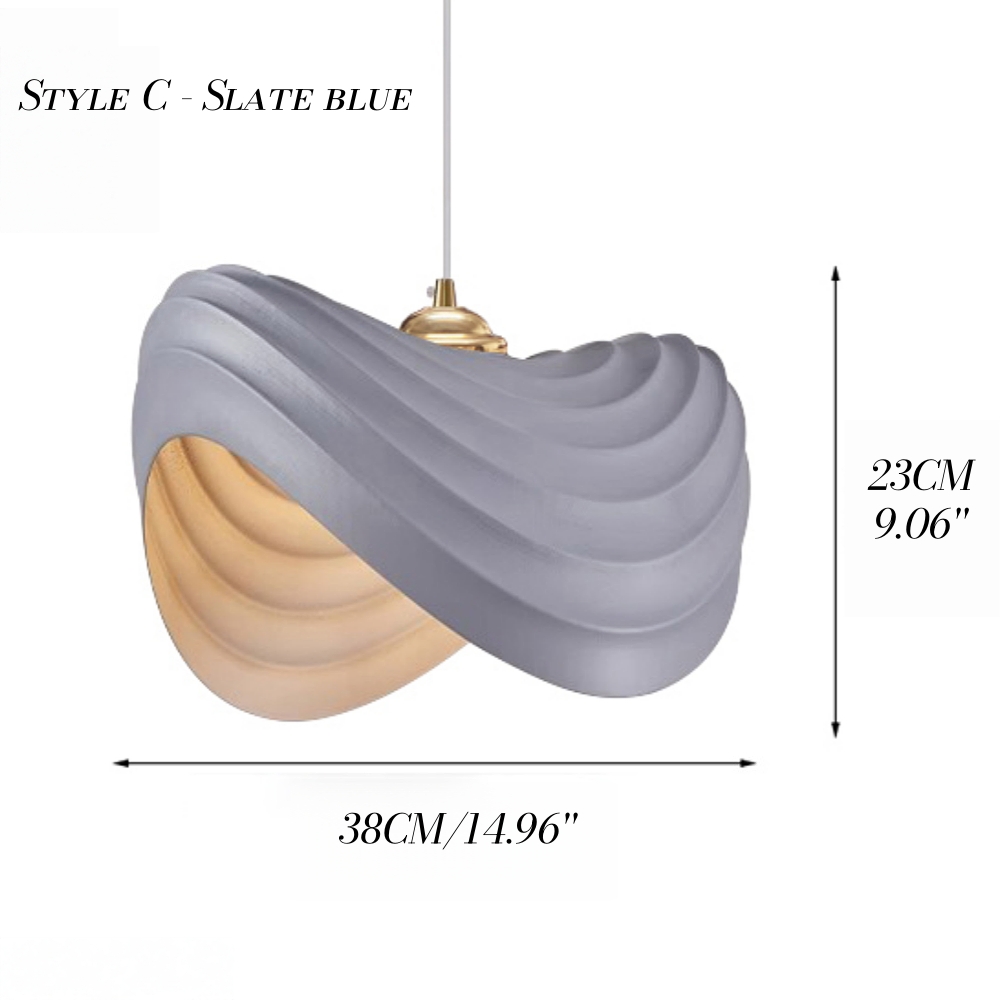 Nordic Minimalist Cream Resin Pendant Lamp