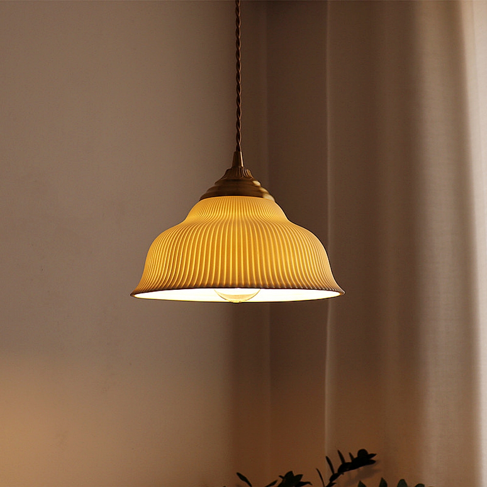 Modern bedroom bedside lamp minimalist and creative circular glass chandelier