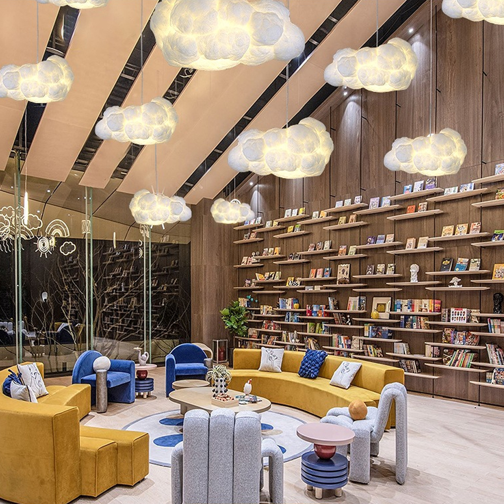 Nursery Creative Cloud Pendant Light Restaurant Dream Cloud Lamp Children's Room Hanging Lighting Fixture