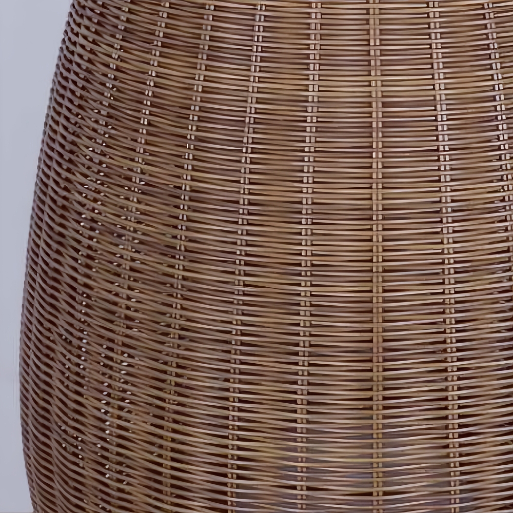 Outdoor Waterproof Rattan Floor Lamp Courtyard Lawn Lamp