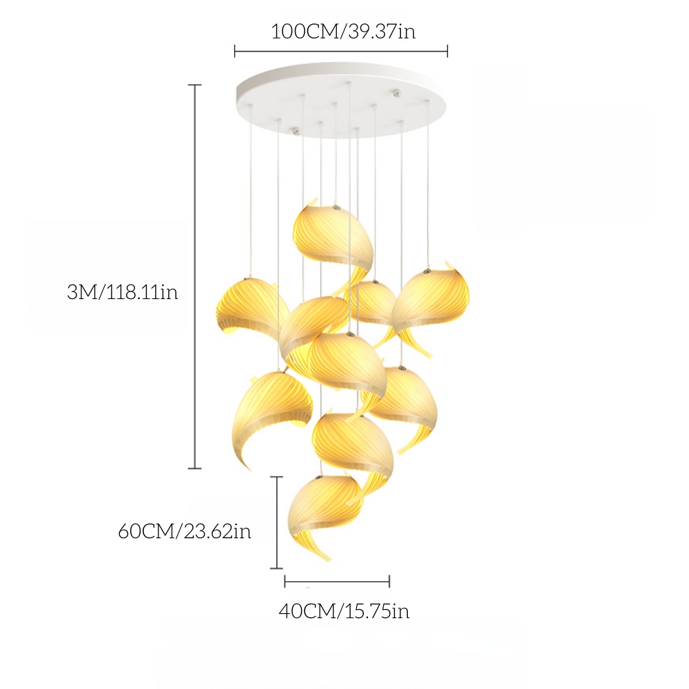 Loft Japanese Conch Art Restaurant Wooden Pendant Light