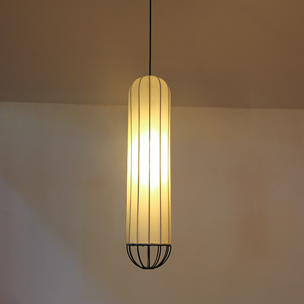 3 Lights Art Pendant Lamp Modern Minimalist Fabric Chandelier Creative Corridor Decoration