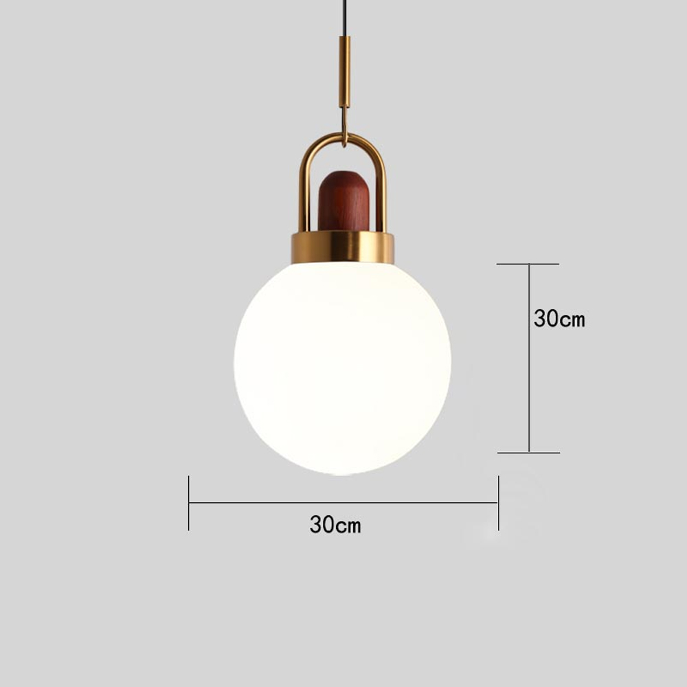 Milk White Glass Pendant Light Nordic Single Head Simple Creative Kitchen Bar Small Chandelier