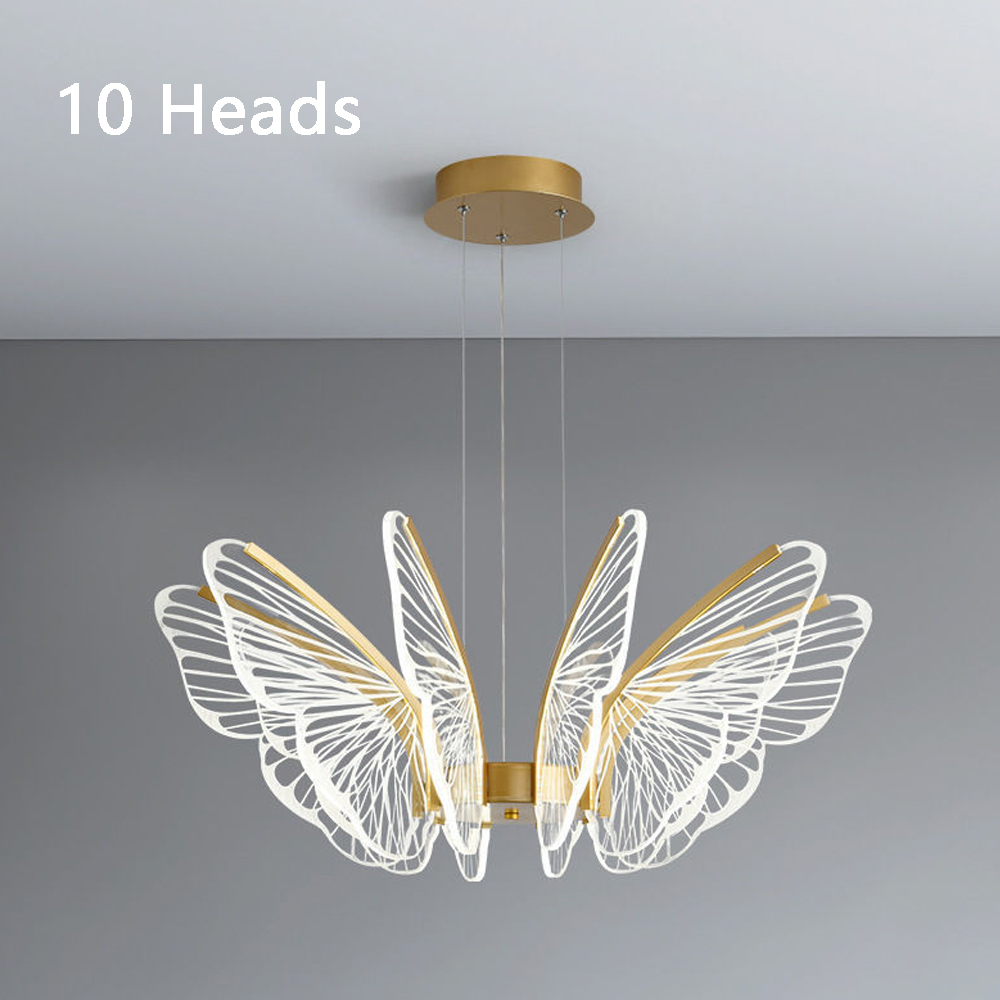 Luxury Postmodern Butterfly Chandelier Living Room Nordic Style Pendant Light