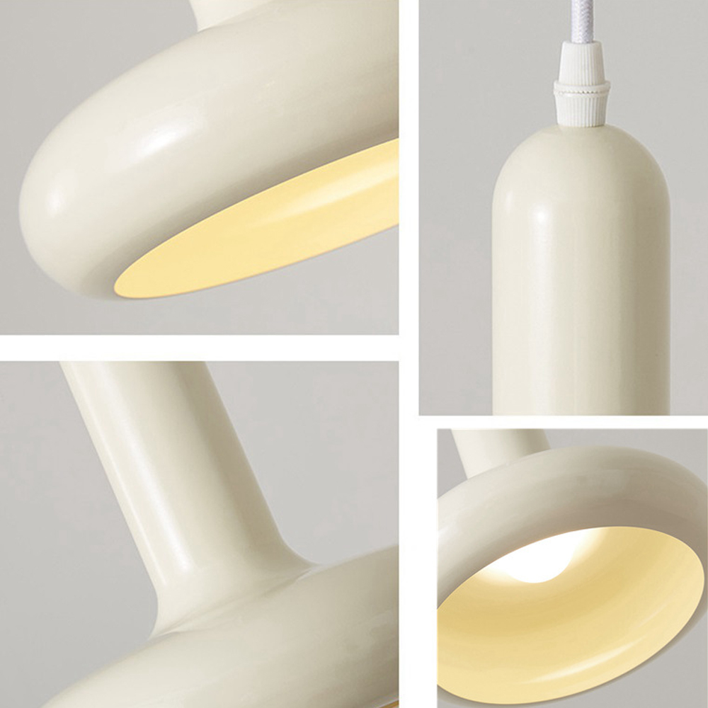 Bauhaus Restaurant Small Metal Chandelier Designer Three-head Dining Table Bar Lamp