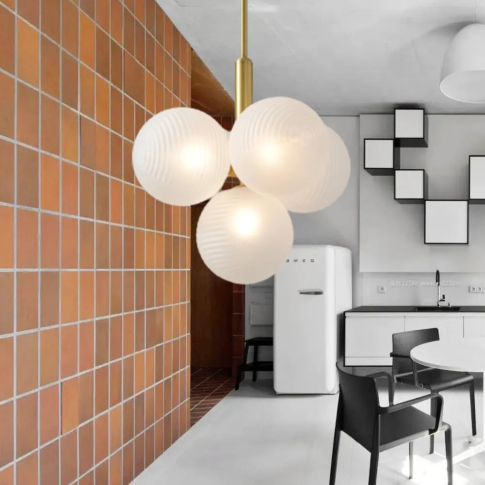 Simple Nordic Glass Bubble Chandelier