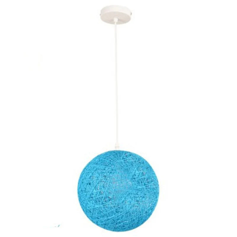 Creative handmade woven colorful rattan woven personalized circular chandelier