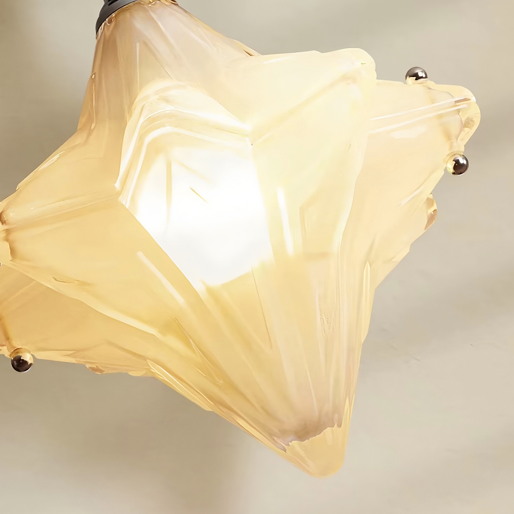 French Bauhaus Star Glass Wall Lamp Modern Minimalist Decor Lighting