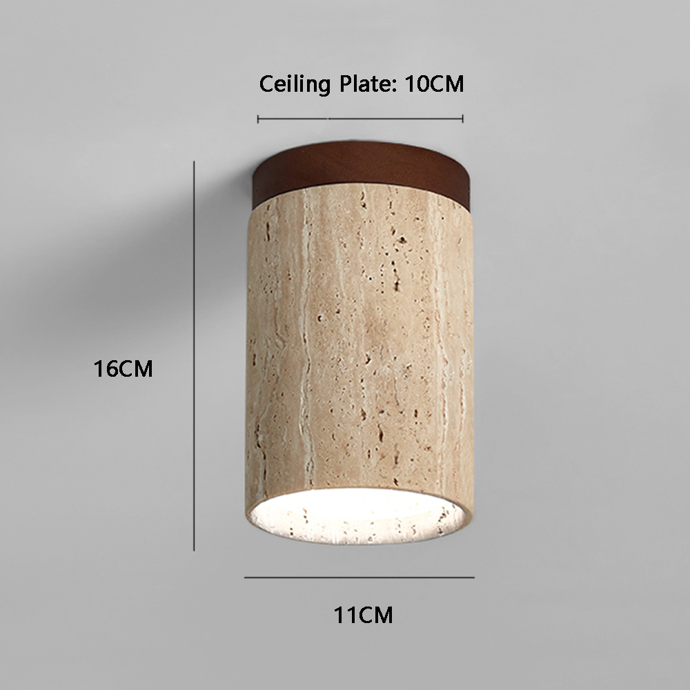 Japanese-style living room corridor ceiling lamp cream style