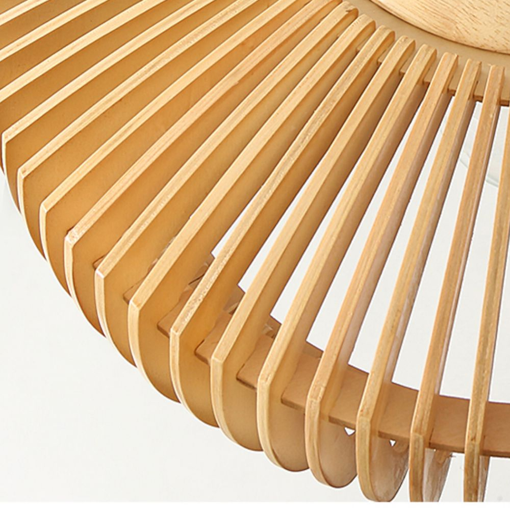 Nordic Wood Art Creative Living Room Pendant